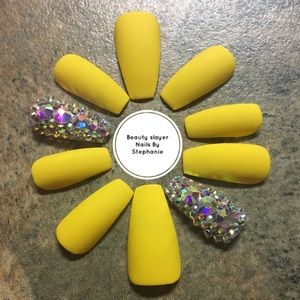 Bodak Yellow Coffin Press On Nails